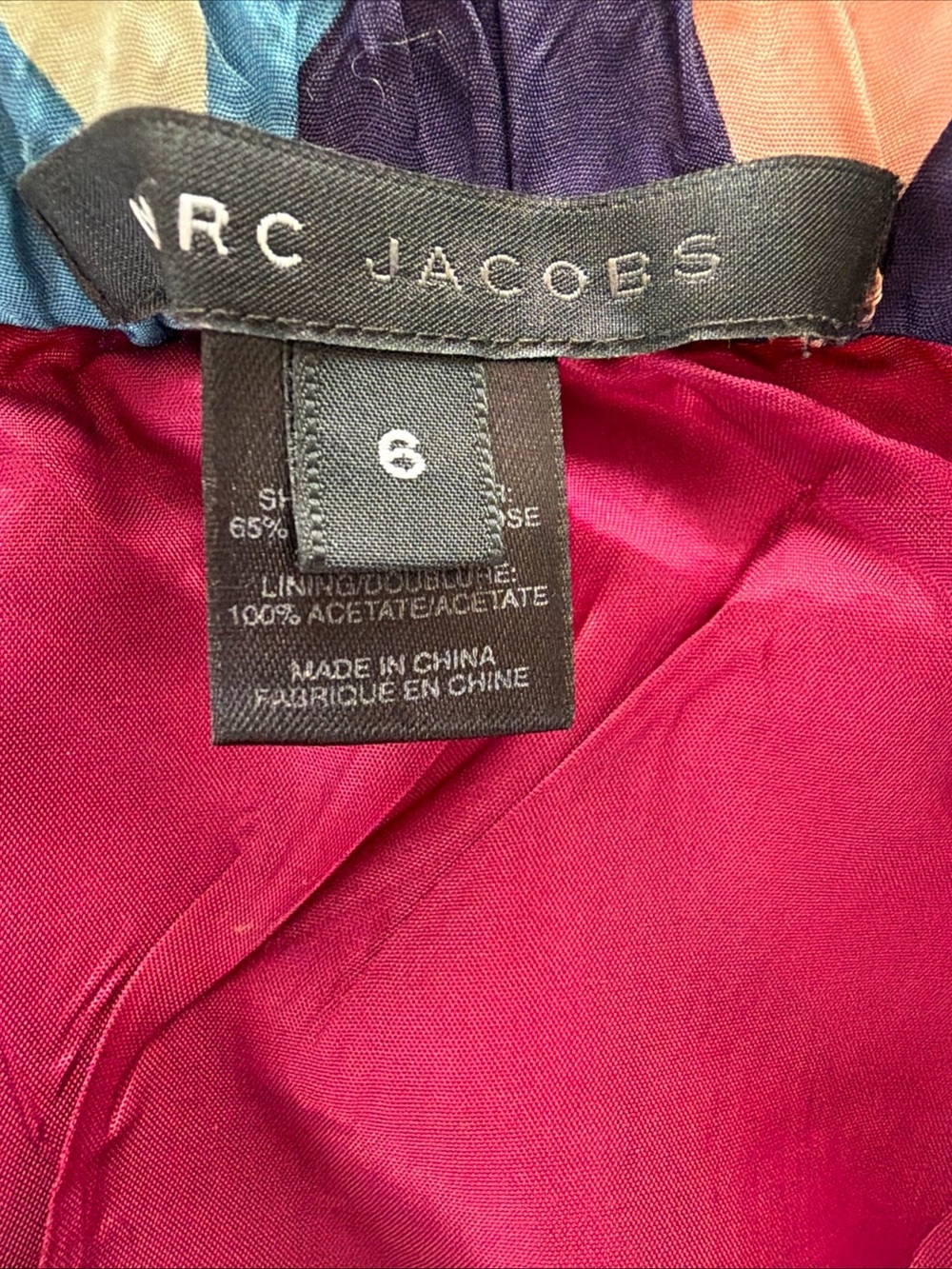 Marc Jacobs silk Multicolor Abstract Tiered Mini Skirt size 6 - Picture 5 of 6